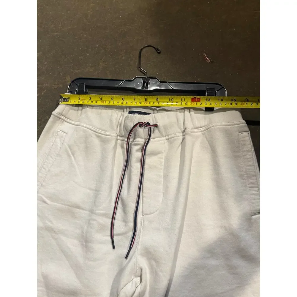 Tommy Hilfiger White Fleece Sweat Shorts Men's Size Medium -7